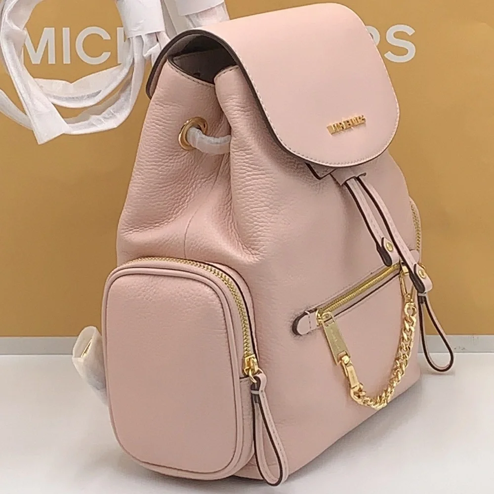 MICHAEL KORS
Jet Set Medium Pebbled Leather Backpack POWDER BLUSH COLOR - Picture 3 of 16